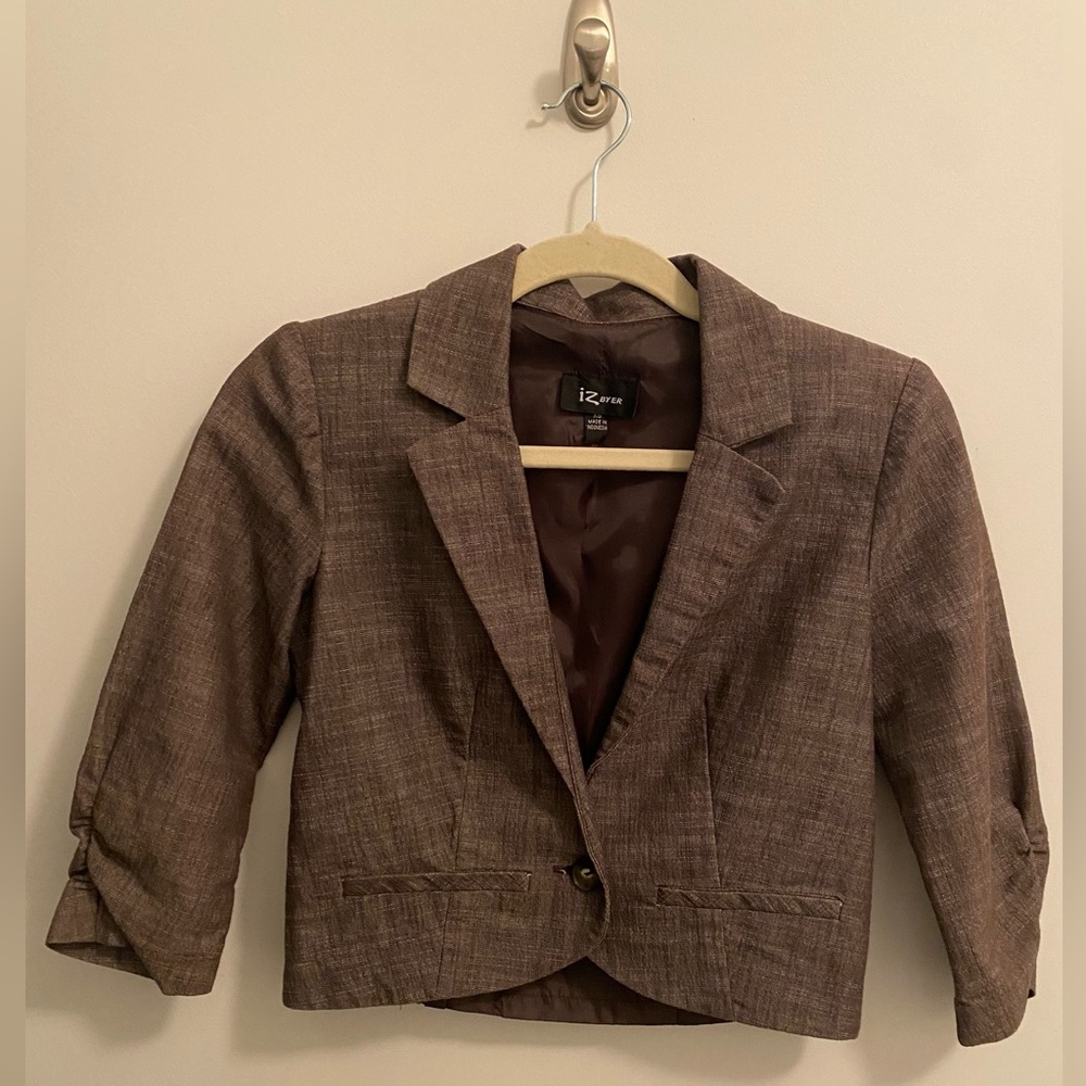 IZ byer, XS, cropped mini blazer.